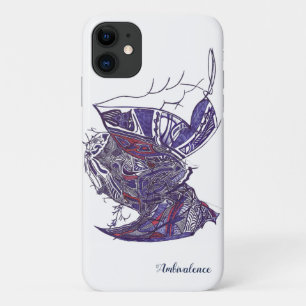 Capa Para iPhone 11 Gabinete iPhone/iPad com arte de tinta desenhada 