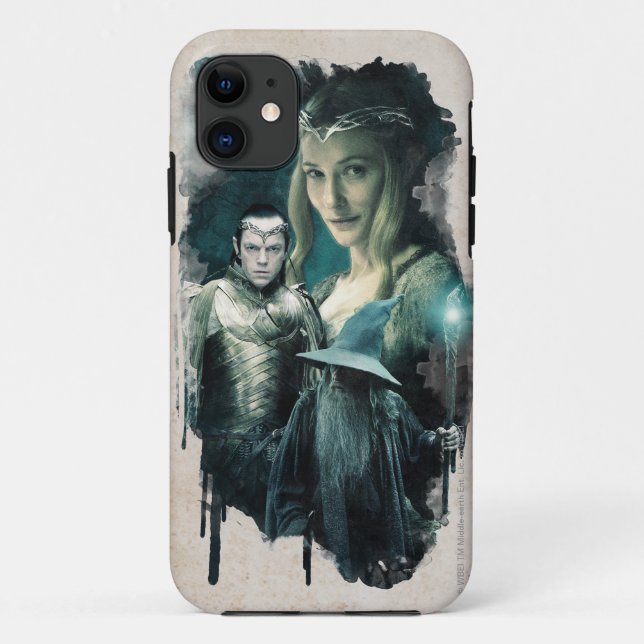 Capa Para iPhone 11 Galadriel, ELROND™ e Gráfico Gandalf (Verso)