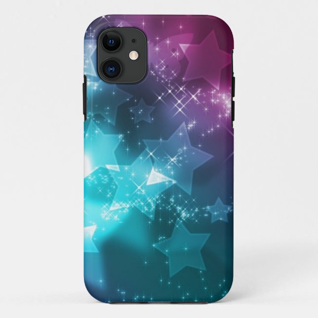 Capa Para iPhone 11 galáxia e estrelas (Verso)