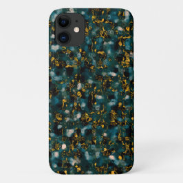 Capa Para iPhone 11 Galáxias Preto Azul e Cobre