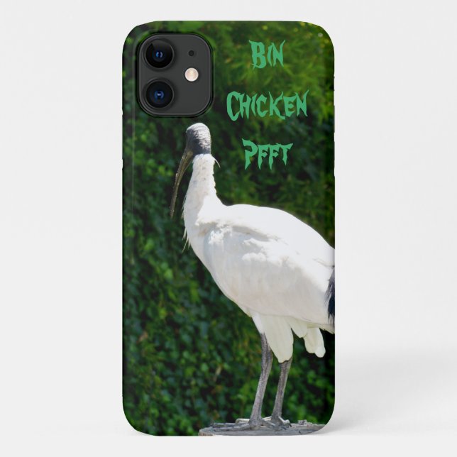 Capa Para iPhone 11 Galinha De caixa Conhecida Como Ibis, (Verso)