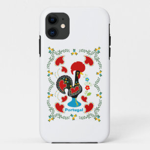 Capa Para iPhone 11 Galo Tradicional de Portugal em preto