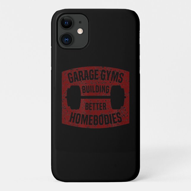 Capa Para iPhone 11 Garage Gyms Construindo Melhores Casamentos Barbel (Verso)