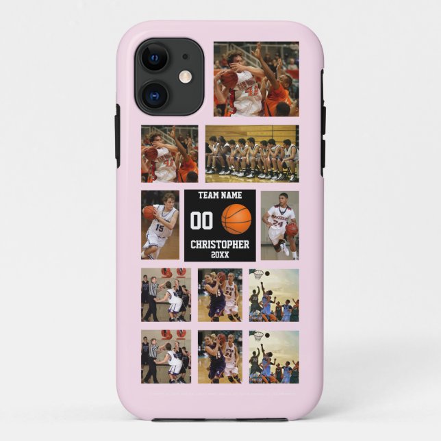 Capa Para iPhone 11 Garota de Basquete Personalizada (Verso)