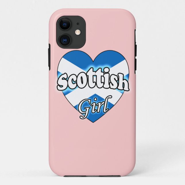 Capa Para iPhone 11 Garota Escocesa (Verso)