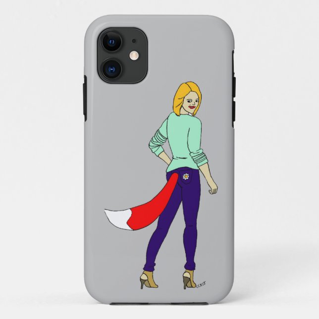 Capa Para iPhone 11 garota foxy (Verso)
