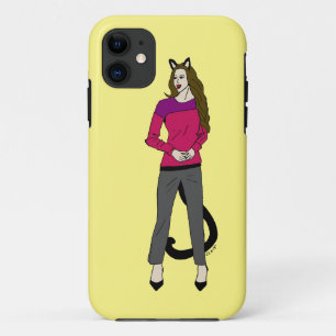 Capa Para iPhone 11 garota-gato