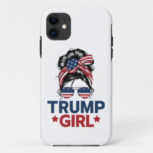 Capa Para iPhone 11 Garota Trump Coque Desgrenhado Trump Eleição 2024 
