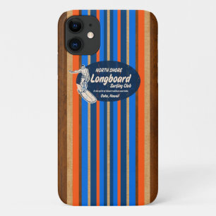Capa Para iPhone 11 Gasoduto Surfboard Havaiana Stripes Royal Blue