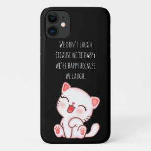 Capa Para iPhone 11 Gatinho Bonito Rindo