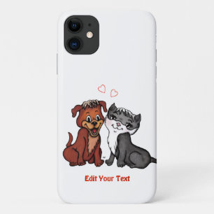 Capa Para iPhone 11 Gatinho e cópia, edite seu texto