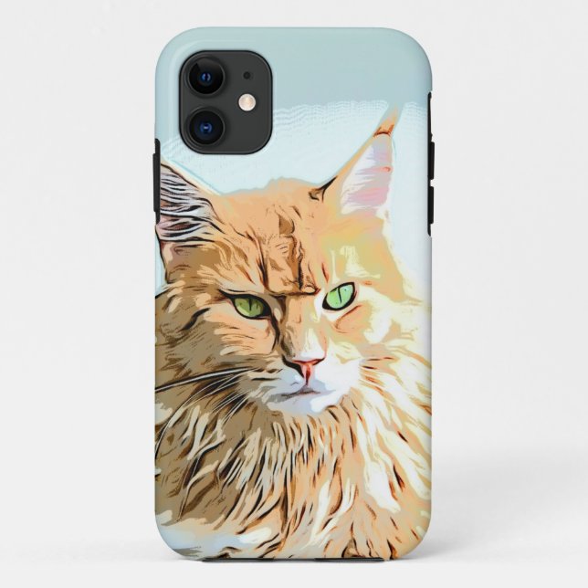 Capa Para iPhone 11 Gatinho Gato (Verso)