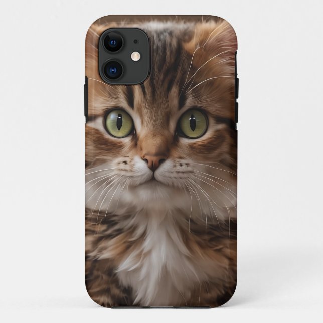 Capa Para iPhone 11 Gatinho Gato (Verso)