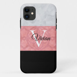 Capa Para iPhone 11 Gatique Cor De Água, Rosa, E Cinzas, De Cor Rosa, 