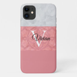 Capa Para iPhone 11 Gatique Cor De Água, Rosa, E Cinzas, De Cor Rosa, 
