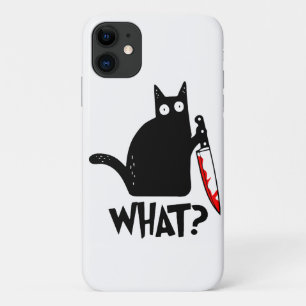 Capa Para iPhone 11 Gato Assassino Com Faca