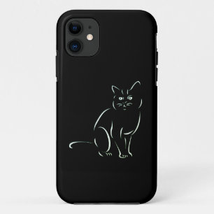 Capa Para iPhone 11 Gato de Gatinho Branco