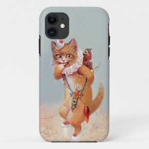 Capa Para iPhone 11 Gato do partido - caso do vintage iphone5