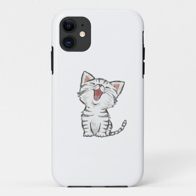 Capa Para iPhone 11 Gato docinho (Verso)