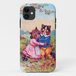 Capa Para iPhone 11 Gato dos Amantes (Emoção Forte), Louis Wain