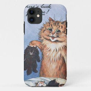 Capa Para iPhone 11 Gato e Gatinhos, Louis Wain