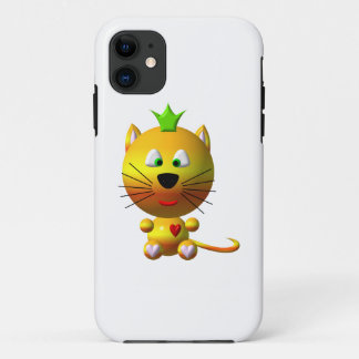 Capa Para iPhone 11 Gato Fofo Com Coroa