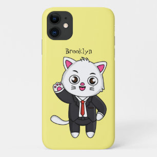 Capa Para iPhone 11 Gato gatinho bonito em desenho animado