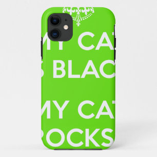 Capa Para iPhone 11 Gato negro rocha