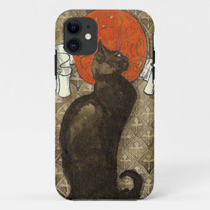 Capa Para iPhone 11 Gato preto, Alexandre Steinlen