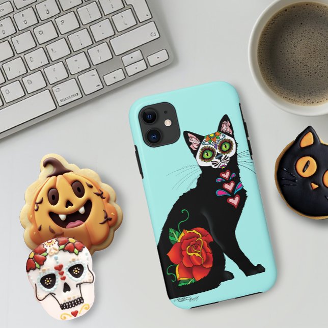 Capa Para iPhone 11 Gato Preto do Câncer (Criador carregado)