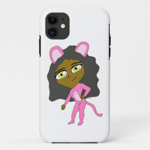Capa Para iPhone 11 gato rosa