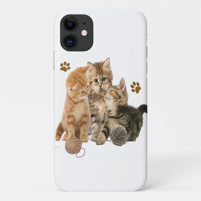 Capa Para iPhone 11 Gatos (Verso)