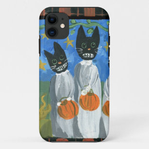 Capa Para iPhone 11 Gatos do Dia das Bruxas