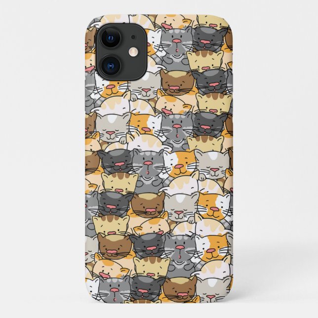 Capa Para iPhone 11 Gatos Gatinhos (Verso)