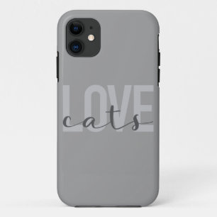 Capa Para iPhone 11 Gatos modernos, simples, urbanos, de design de ten