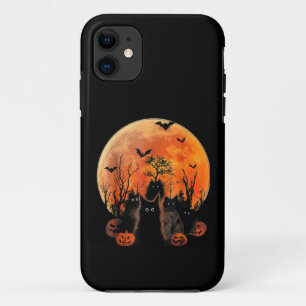 Capa Para iPhone 11 Gatos Pretos, Bengalados, Engraçados, Animais Pet 