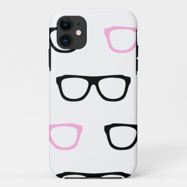 Capa Para iPhone 11 geek cor-de-rosa (Verso)