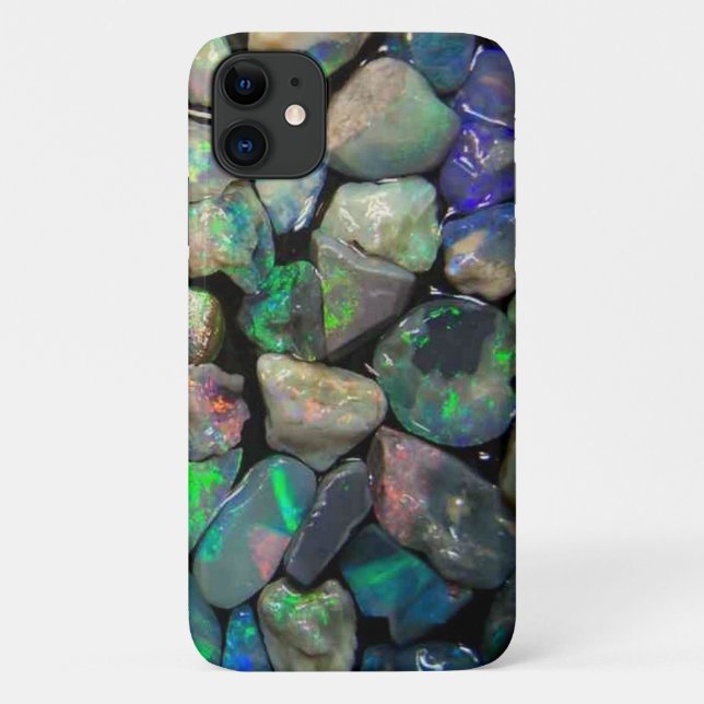 Capa Para iPhone 11 Gemstones Opais (Verso)