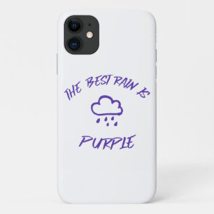 Capa Para iPhone 11 GenX A melhor chuva é roxa