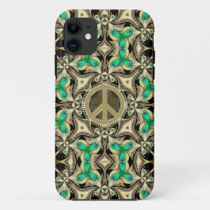 Capa Para iPhone 11 Geometria Medieval Steampunk Peace iPhone 5 Case