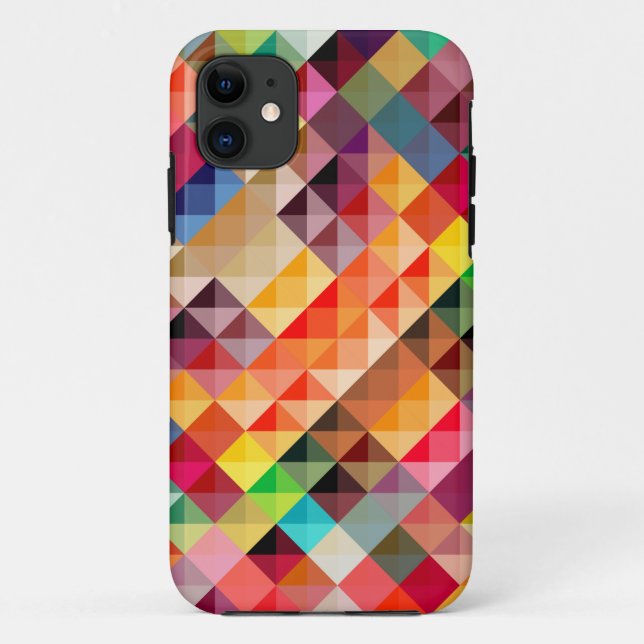 Capa Para iPhone 11 Geométrico abstrato colorido (Verso)