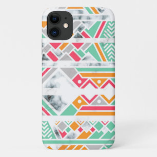 Capa Para iPhone 11 Geométrico Abstrato Moderno Mármore Chic Feminino