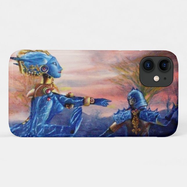 Capa Para iPhone 11 GEORGE DE santos E DRAGÃO DE ALIENÍGENA (Verso (horizontal))