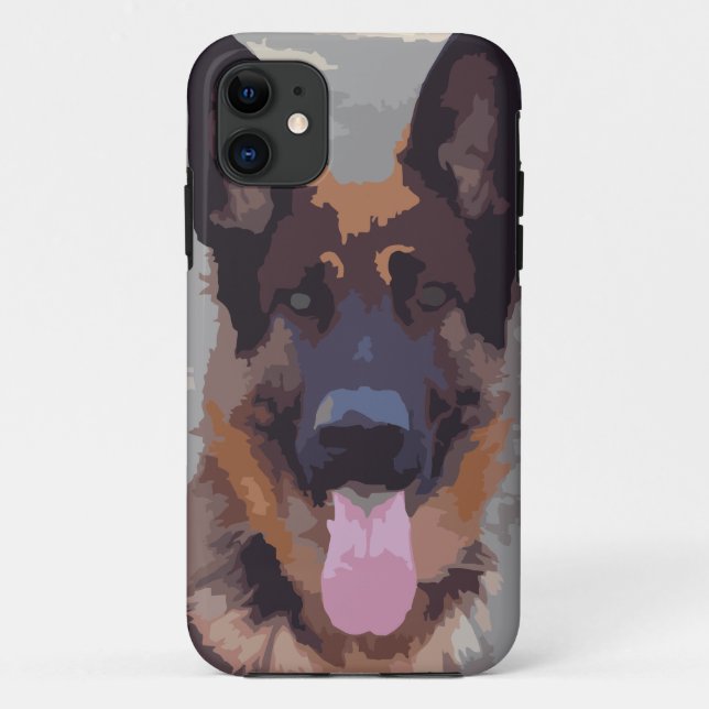 Capa Para iPhone 11 German shepherd (Verso)