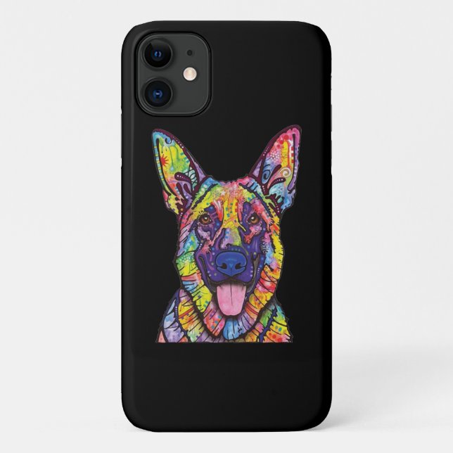 Capa Para iPhone 11 German shepherd (Verso)