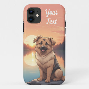 Capa Para iPhone 11 German shepherd por lago