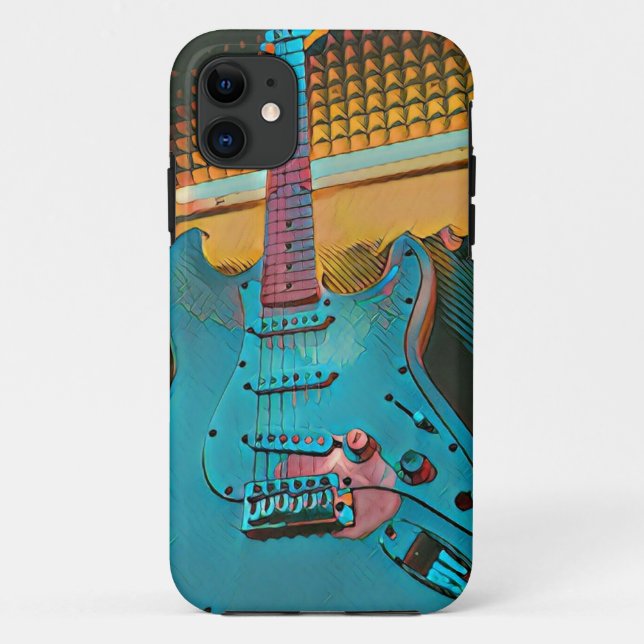 Capa Para iPhone 11 Gift for guitarist husband (Verso)