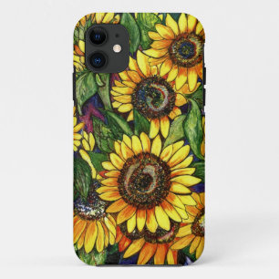 Capa Para iPhone 11 Girassóis