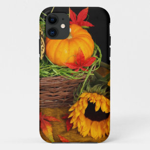 Capa Para iPhone 11 Girassóis da colheita da queda