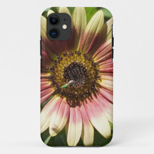 Capa Para iPhone 11 Girassol e a caixa verde do iPhone 5 da abelha